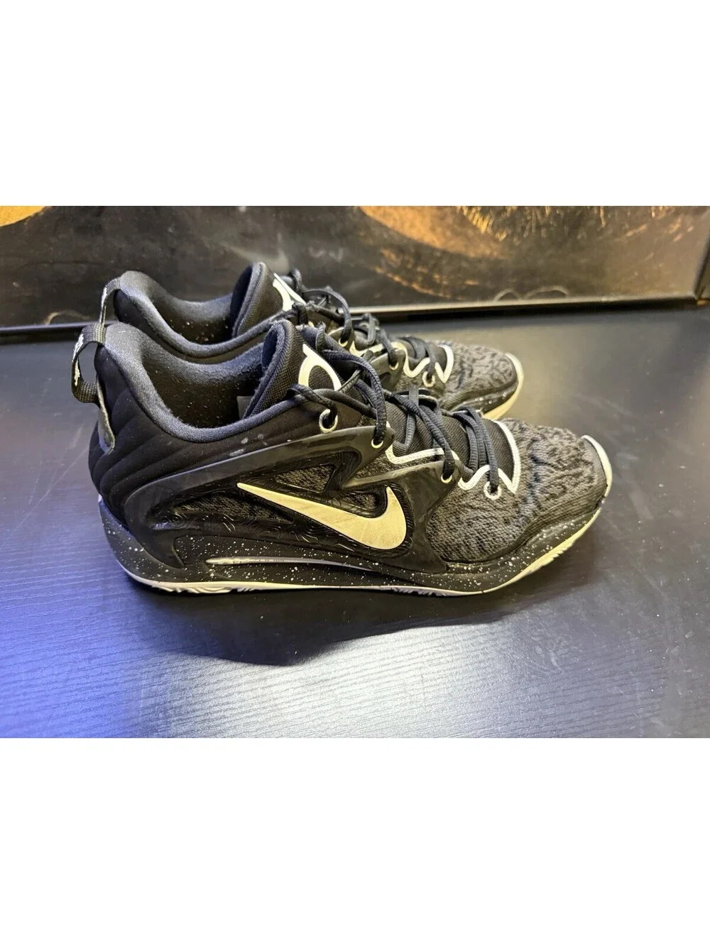 Nike KD 15 TB Black White Speckled Men’s Size 13 Basketball DO9826-002